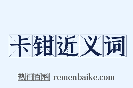 卡钳近义词是什么意思的图片